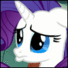 Size: 68x68 | Tagged: safe, screencap, character:rarity, species:pony, species:unicorn, episode:a dog and pony show, g4, my little pony: friendship is magic, animated, cropped, cute, eye shimmer, gif, lip quiver, loop, pouting, raribetes, sad, solo