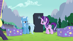 Size: 1280x720 | Tagged: safe, screencap, character:starlight glimmer, character:trixie, species:pony, species:unicorn, episode:no second prances, g4, my little pony: friendship is magic