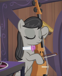 Size: 770x939 | Tagged: safe, screencap, character:octavia melody, species:pony, episode:slice of life, g4, my little pony: friendship is magic, bipedal, cello, cropped, eyes closed, musical instrument, playing instrument, solo
