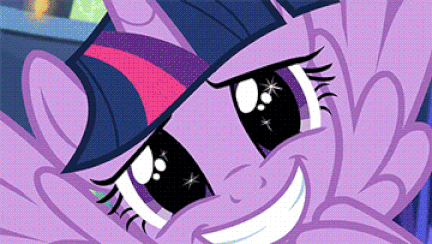 Size: 432x244 | Tagged: safe, screencap, character:twilight sparkle, character:twilight sparkle (alicorn), species:alicorn, species:pony, episode:made in manehattan, g4, my little pony: friendship is magic, animated, cute, flapping, solo, starry eyes, twiabetes, wingding eyes