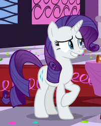 Size: 430x536 | Tagged: safe, screencap, character:rarity, species:pony, species:unicorn, episode:between dark and dawn, g4, my little pony: friendship is magic, cropped, female, nervous