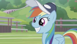 Size: 1448x827 | Tagged: safe, screencap, character:rainbow dash, species:pegasus, species:pony, episode:2-4-6 greaaat, cute, dashabetes, solo, toothy grin