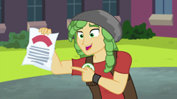 Size: 1280x720 | Tagged: safe, screencap, character:sandalwood, episode:all's fair in love & friendship games, equestria girls:friendship games, g4, my little pony:equestria girls, clothing, male, smiling, solo