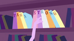 Size: 1920x1080 | Tagged: safe, screencap, character:twilight sparkle, equestria girls:equestria girls, g4, my little pony:equestria girls, book, bookshelf, credits, opening, tara strong, text, theme song