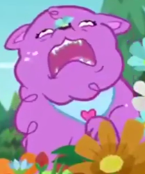Size: 265x317 | Tagged: safe, screencap, species:dog, episode:lost and pound, g4, my little pony:equestria girls, allergic reaction, faec, flower, great moments in animation, lost and pound: spike, majestic as fuck, pre sneeze, princess thunder guts, sneezing