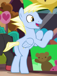 Size: 800x1074 | Tagged: safe, screencap, character:lightning riff, species:pegasus, species:pony, episode:viva las pegasus, g4, my little pony: friendship is magic, background pony, butt, cropped, las pegasus resident, male, plot, rearing, solo, stallion