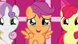 Size: 1920x1080 | Tagged: safe, screencap, character:apple bloom, character:scootaloo, character:sweetie belle, species:earth pony, species:pegasus, species:pony, species:unicorn, episode:the last crusade, g4, my little pony: friendship is magic, cutie mark crusaders, female, teary eyes