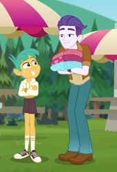 Size: 313x459 | Tagged: safe, screencap, character:snails, episode:accountibilibuddies, g4, my little pony:equestria girls, accountibilibuddies: snips, clothing, converse, cropped, dirk thistleweed, legs, male, pants, shoes, socks