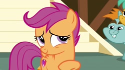 Size: 1920x1080 | Tagged: safe, screencap, character:scootaloo, character:snails, character:snips, species:pegasus, species:pony, species:unicorn, episode:the last crusade, g4, my little pony: friendship is magic, colt, cutie mark, female, filly, focus, male, solo focus, the cmc's cutie marks
