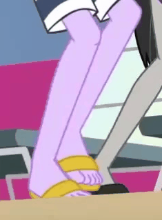 Size: 235x319 | Tagged: safe, screencap, character:microchips, character:octavia melody, episode:i'm on a yacht, g4, my little pony:equestria girls, animated, dancing, feet, gif, legs, male, male feet, offscreen character, pictures of legs, toes