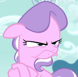 Size: 770x762 | Tagged: safe, screencap, character:diamond tiara, species:earth pony, species:pony, episode:crusaders of the lost mark, g4, my little pony: friendship is magic, angry, crossed hooves, faec, female, filly, frown, memeable faces, pouting