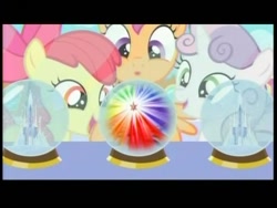 Size: 720x540 | Tagged: safe, screencap, character:apple bloom, character:scootaloo, character:sweetie belle, species:pegasus, species:pony, episode:just for sidekicks, g4, my little pony: friendship is magic, cutie mark crusaders, snow globe