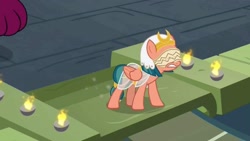 Size: 1920x1080 | Tagged: safe, screencap, character:somnambula, character:sphinx, species:pegasus, species:pony, species:sphinx, episode:daring done, g4, blindfold, female, gritted teeth, mare