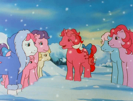 Size: 427x324 | Tagged: safe, screencap, episode:baby it's cold outside, g1, my little pony 'n friends, animated, gif