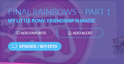 Size: 480x250 | Tagged: safe, screencap, species:pony, episode:the ending of the end, g4, my little pony: friendship is magic, fake, faker than a three dollar bill, website