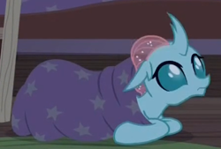 Size: 448x302 | Tagged: safe, screencap, character:ocellus, species:changedling, species:changeling, species:reformed changeling, episode:2-4-6 greaaat, blanket, blanket burrito, cute, diaocelles, solo, weapons-grade cute