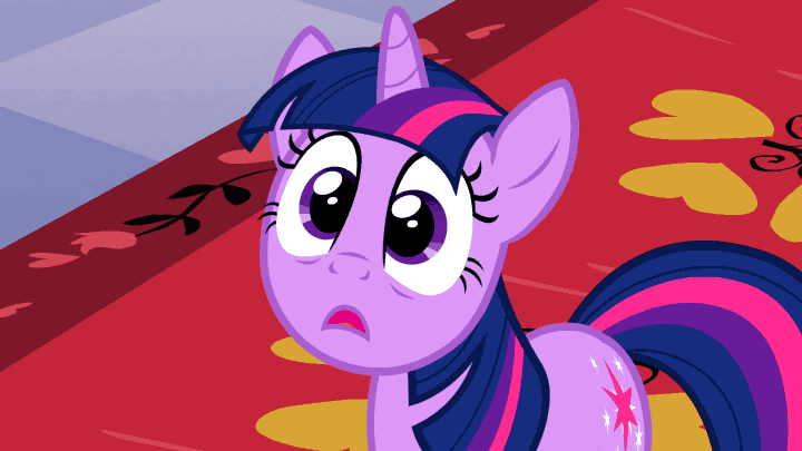 Size: 720x405 | Tagged: safe, screencap, character:twilight sparkle, species:pony, species:unicorn, episode:the crystal empire, g4, my little pony: friendship is magic, animated, floppy ears, gif, solo