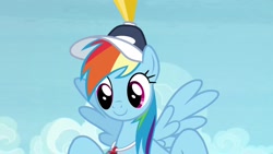 Size: 1920x1080 | Tagged: safe, screencap, character:rainbow dash, species:pony, episode:2-4-6 greaaat, cone, solo