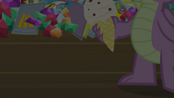 Size: 1280x720 | Tagged: safe, screencap, character:spike, species:dragon, episode:dragon dropped, g4, my little pony: friendship is magic, claws, close-up, feet, food, gem, ice cream, legs, male, male feet, pictures of legs, winged spike