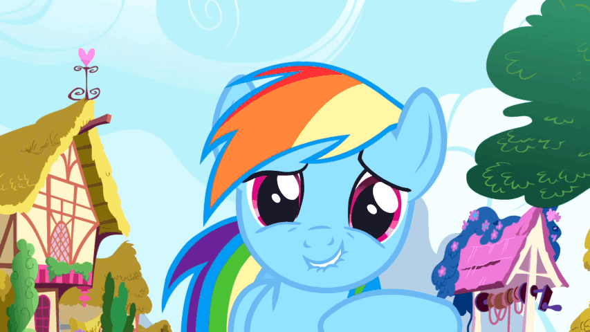 Size: 853x480 | Tagged: safe, screencap, character:rainbow dash, character:spike, episode:friendship is magic, g4, my little pony: friendship is magic, animated, crying, falling, laughing, laughingmares.jpg, lol, tears of laughter, well