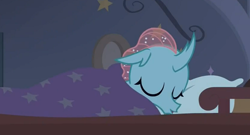 Size: 890x480 | Tagged: safe, screencap, character:ocellus, species:changedling, species:changeling, species:reformed changeling, episode:2-4-6 greaaat, bed bug, cuddly, cute, cuteling, diaocelles, sleeping, solo, weapons-grade cute