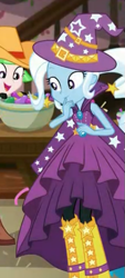 Size: 233x514 | Tagged: safe, screencap, character:drama letter, character:trixie, character:watermelody, episode:costume conundrum, g4, my little pony:equestria girls, costume conundrum: sunset shimmer, cropped, cute, diatrixes, female, rainbow rocks outfit