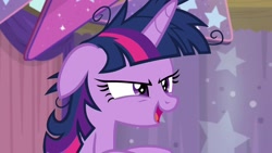 Size: 1920x1080 | Tagged: safe, screencap, character:twilight sparkle, character:twilight sparkle (alicorn), species:alicorn, species:pony, episode:a trivial pursuit, g4, my little pony: friendship is magic, floppy ears, messy mane, solo, twilight snapple