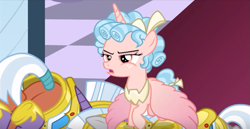 Size: 1237x640 | Tagged: safe, screencap, character:cozy glow, species:alicorn, species:pony, episode:the ending of the end, g4, my little pony: friendship is magic, leak, butt, cozy glow is not amused, cozycorn, female, filly, pile, race swap