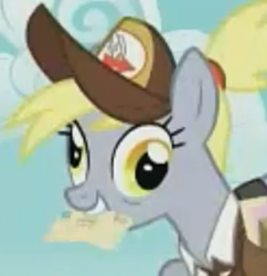 Size: 360x372 | Tagged: safe, screencap, character:derpy hooves, species:pony, episode:the last problem, g4, my little pony: friendship is magic, cropped, envelope, mail, mouth hold, older