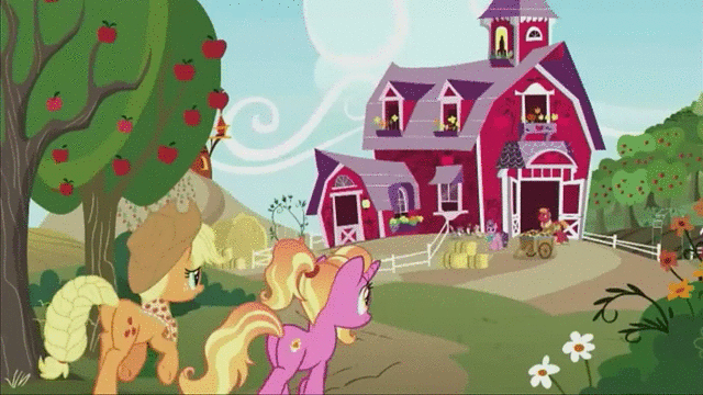 Size: 640x360 | Tagged: safe, screencap, character:applejack, character:big mcintosh, character:little mac, character:luster dawn, character:sugar belle, species:earth pony, species:pony, species:unicorn, ship:sugarmac, episode:the last problem, g4, my little pony: friendship is magic, animated, aunt and nephew, aunt applejack, colt, cuddling, family, father and son, female, gif, hug, male, mare, mother and son, older, older big macintosh, shipping, spoiler, stallion, straight, sweet apple acres