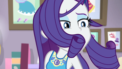 Size: 1920x1080 | Tagged: safe, screencap, character:rarity, episode:do it for the ponygram!, g4, my little pony:equestria girls, female, geode of shielding, magical geodes, solo