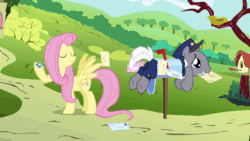 Size: 1280x720 | Tagged: safe, screencap, character:fluttershy, character:mr. zippy, species:earth pony, species:pegasus, species:pony, episode:putting your hoof down, g4, my little pony: friendship is magic, animated, butt, female, male, mare, plot, sound, spanking, stallion, stamp, webm, you know for kids