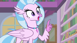 Size: 1280x720 | Tagged: safe, screencap, character:silverstream, species:hippogriff, episode:what lies beneath, g4, my little pony: friendship is magic, cute, diastreamies, solo