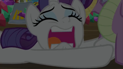 Size: 1600x900 | Tagged: safe, screencap, character:rarity, character:spike, episode:dragon dropped, g4, my little pony: friendship is magic, begging, crying, dark, marshmelodrama, overdramatic, sad