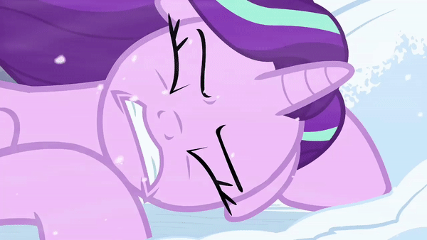 Size: 600x338 | Tagged: safe, screencap, character:starlight glimmer, species:pony, species:unicorn, episode:the ending of the end, g4, my little pony: friendship is magic, season 9, animated, changeling slime, context is for the weak, defeated, dragging, eyes closed, female, gif, i've seen enough hentai to know where this is going, mare, open mouth, out of context, outdoors, snow, snowfall, solo, tentacles, unconscious, wind, windswept mane