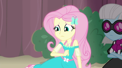 Size: 1280x720 | Tagged: safe, screencap, character:fluttershy, character:photo finish, episode:schedule swap, g4, my little pony:equestria girls, geode of fauna, magical geodes