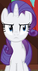 Size: 240x444 | Tagged: safe, screencap, character:rarity, species:pony, species:unicorn, episode:dragon dropped, g4, my little pony: friendship is magic, cropped, cute, female, glare, jealous, mare, raribetes, rarity is not amused, solo, unamused