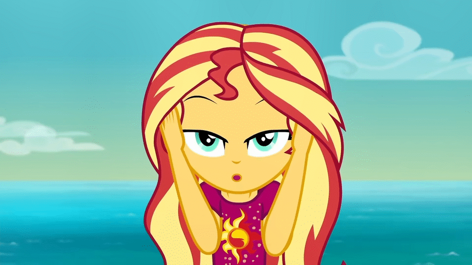 Size: 933x525 | Tagged: safe, screencap, character:sunset shimmer, episode:i'm on a yacht, g4, my little pony:equestria girls, adorasexy, animated, beautiful, beautisexy, close-up, cute, female, gif, looking at you, sexy, shimmerbetes, solo