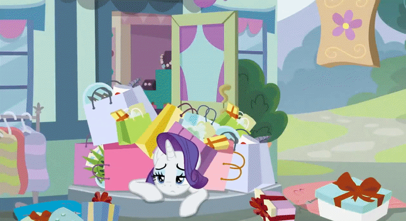 Size: 800x436 | Tagged: safe, screencap, character:bon bon, character:gabby, character:lyra heartstrings, character:rarity, character:spike, character:sweetie drops, species:dragon, species:earth pony, species:griffon, species:pony, species:unicorn, ship:lyrabon, episode:dragon dropped, g4, my little pony: friendship is magic, animated, background characters doing background things, background pony, cherry, female, food, lesbian, male, mare, milkshake, present, shipping, shipping fuel, table, winged spike