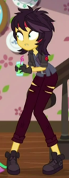 Size: 176x452 | Tagged: safe, screencap, character:sunset shimmer, episode:costume conundrum, g4, my little pony:equestria girls, cropped, shrunken pupils, solo, vampire shimmer