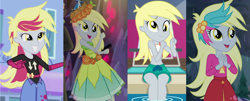 Size: 2780x1120 | Tagged: safe, screencap, character:derpy hooves, episode:i'm on a yacht, episode:let it rain, episode:life is a runway, equestria girls:legend of everfree, g4, my little pony:equestria girls, beautiful, clothing, cute, derpabetes, female, legend you were meant to be