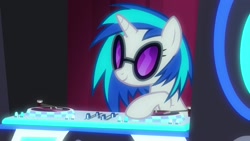 Size: 1920x1080 | Tagged: safe, screencap, character:dj pon-3, character:vinyl scratch, species:pony, episode:a horse shoe-in, g4, my little pony: friendship is magic, solo