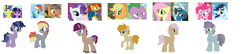 Size: 3420x744 | Tagged: safe, artist:xxwerecatdipperxx, base used, screencap, character:applejack, character:fluttershy, character:pinkie pie, character:rainbow dash, character:rarity, character:soarin', character:spike, character:sunburst, character:thunderlane, character:twilight sparkle, oc, parent:applejack, parent:comet tail, parent:fluttershy, parent:pinkie pie, parent:quibble pants, parent:rainbow dash, parent:rarity, parent:soarin', parent:spike, parent:sunburst, parent:thunderlane, parent:twilight sparkle, parents:applespike, parents:cometlight, parents:quibbledash, parents:rariburst, parents:soarinpie, parents:thundershy, species:dracony, species:dragon, species:earth pony, species:pegasus, species:pony, species:unicorn, ship:applespike, ship:soarinpie, ship:thundershy, female, hybrid, interspecies offspring, male, mare, offspring, rariburst, shipping, simple background, stallion, straight, white background