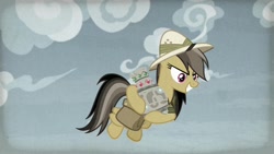 Size: 1920x1080 | Tagged: safe, screencap, character:daring do, species:pony, episode:daring doubt, g4, my little pony: friendship is magic, flying, solo, vase