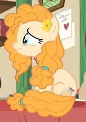 Size: 535x761 | Tagged: safe, screencap, character:pear butter, species:pony, episode:the perfect pear, g4, my little pony: friendship is magic, cropped, crying, solo