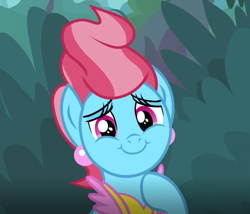 Size: 672x574 | Tagged: safe, screencap, character:cup cake, species:earth pony, species:pony, episode:the big mac question, g4, my little pony: friendship is magic, cropped, cute, cute cake, looking at you, solo