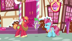 Size: 1920x1080 | Tagged: safe, screencap, character:big mcintosh, character:cup cake, character:spike, species:dragon, species:pony, episode:the big mac question, g4, my little pony: friendship is magic, winged spike
