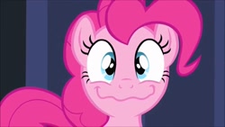 Size: 1280x720 | Tagged: safe, screencap, character:pinkie pie, species:earth pony, species:pony, equestria girls:equestria girls, g4, my little pony:equestria girls, cute, diapinkes, faec, female, i'm so nervous that i am, looking at you, mare, nervicited, pinkie being pinkie, smiling, solo
