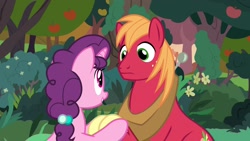 Size: 1920x1080 | Tagged: safe, screencap, character:big mcintosh, character:sugar belle, species:pony, ship:sugarmac, episode:the big mac question, g4, my little pony: friendship is magic, female, male, shipping, straight