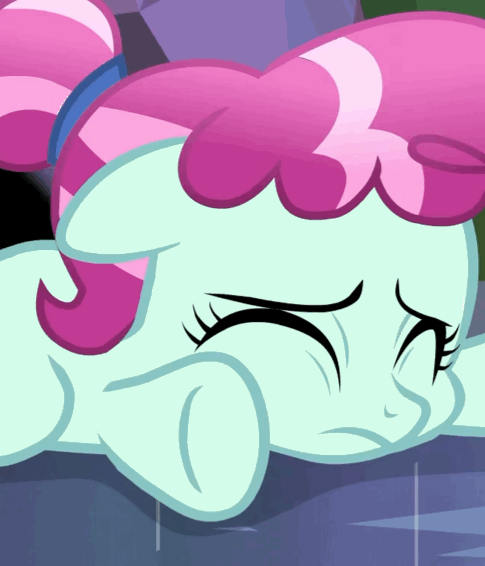 Size: 485x566 | Tagged: safe, screencap, species:crystal pony, species:pony, episode:the beginning of the end, g4, my little pony: friendship is magic, season 9, animated, cherry valley, crystal filly, dark magic, eyes closed, female, filly, implied king sombra, loop, magic, out of context, shadow